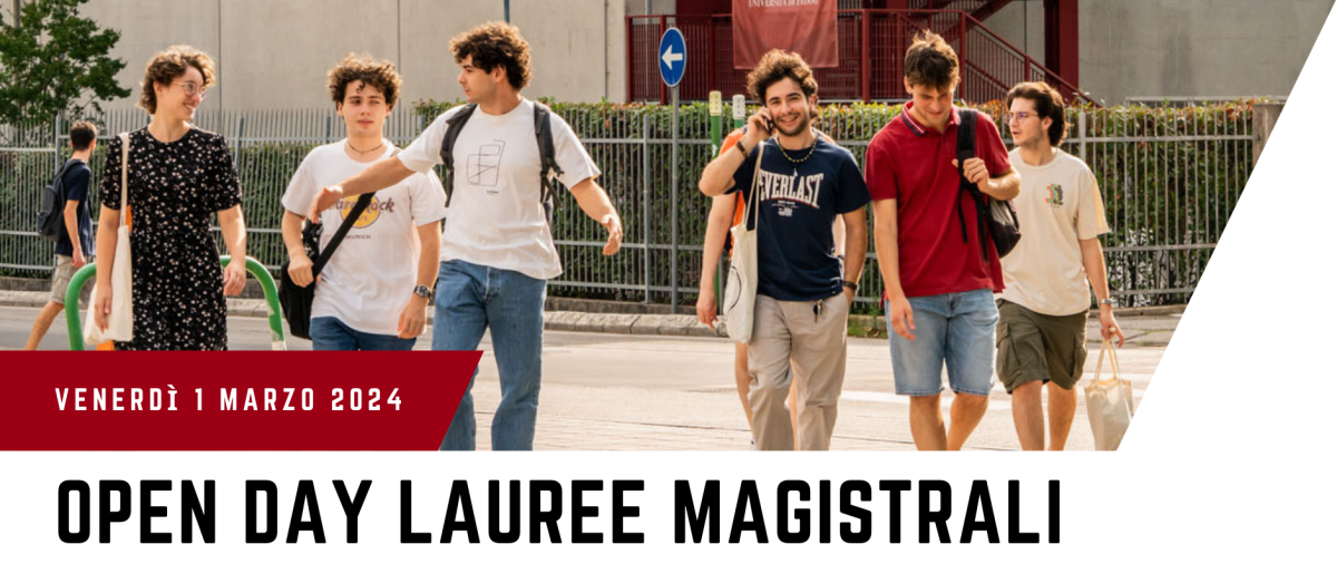 Open Day Lauree Magistrali 1 marzo 2024 Dipartimento di Scienze